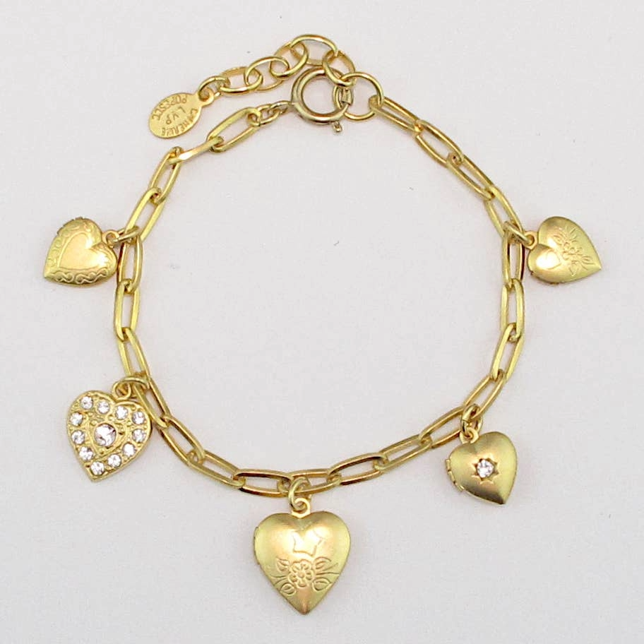 Heart Charm Bracelet by La Vie Parisienne