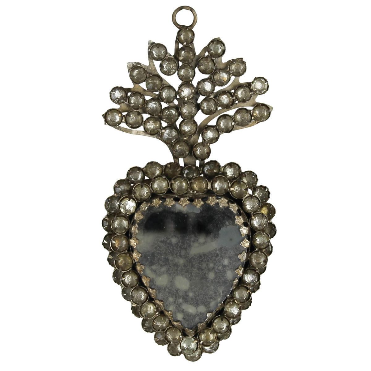 Hanging Heart with Glass Ornament