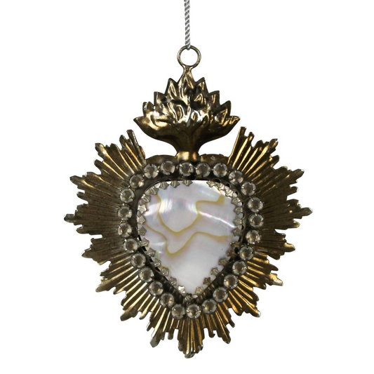 Sacred Heart Milagro with Abalone