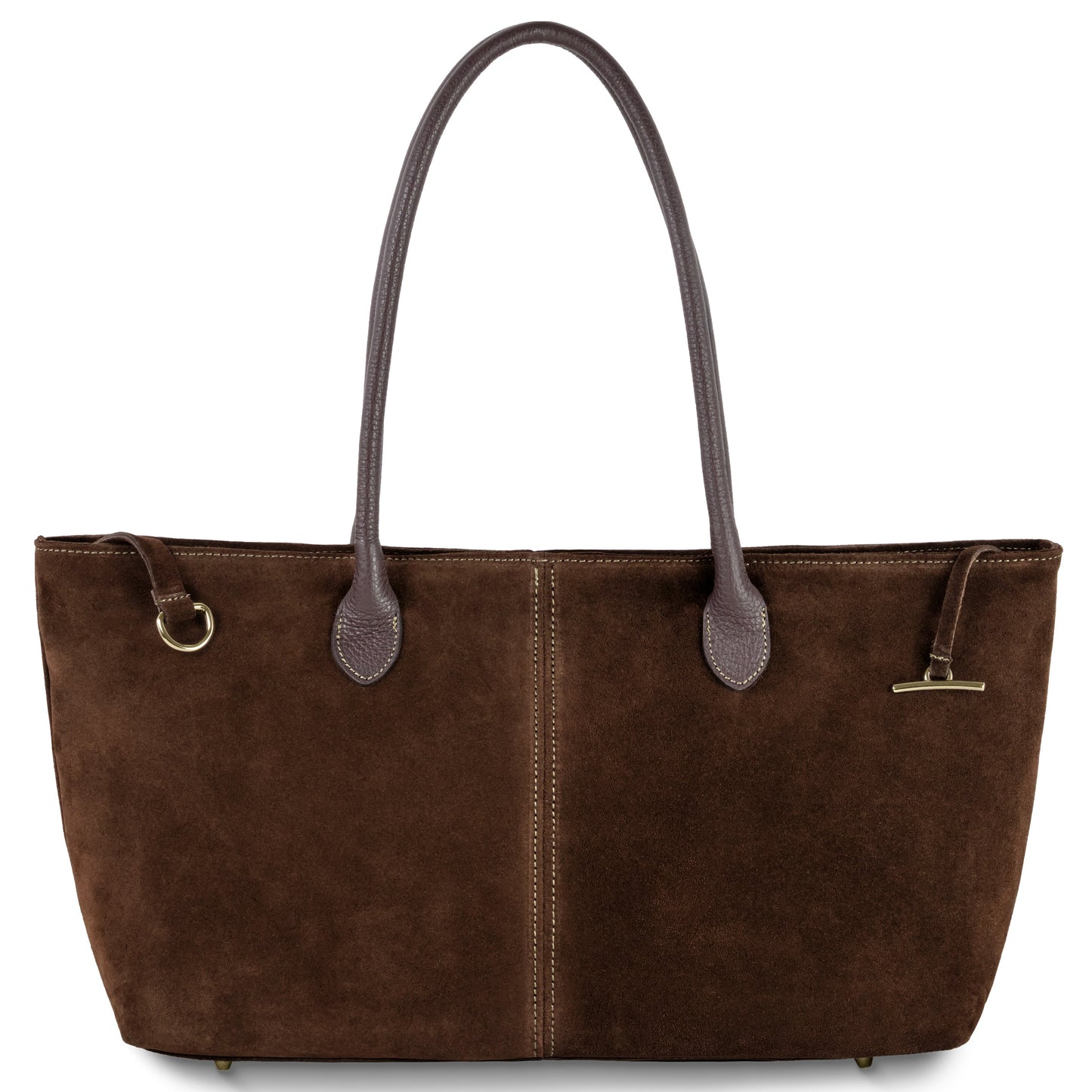 Suede Leather Satchel Bag