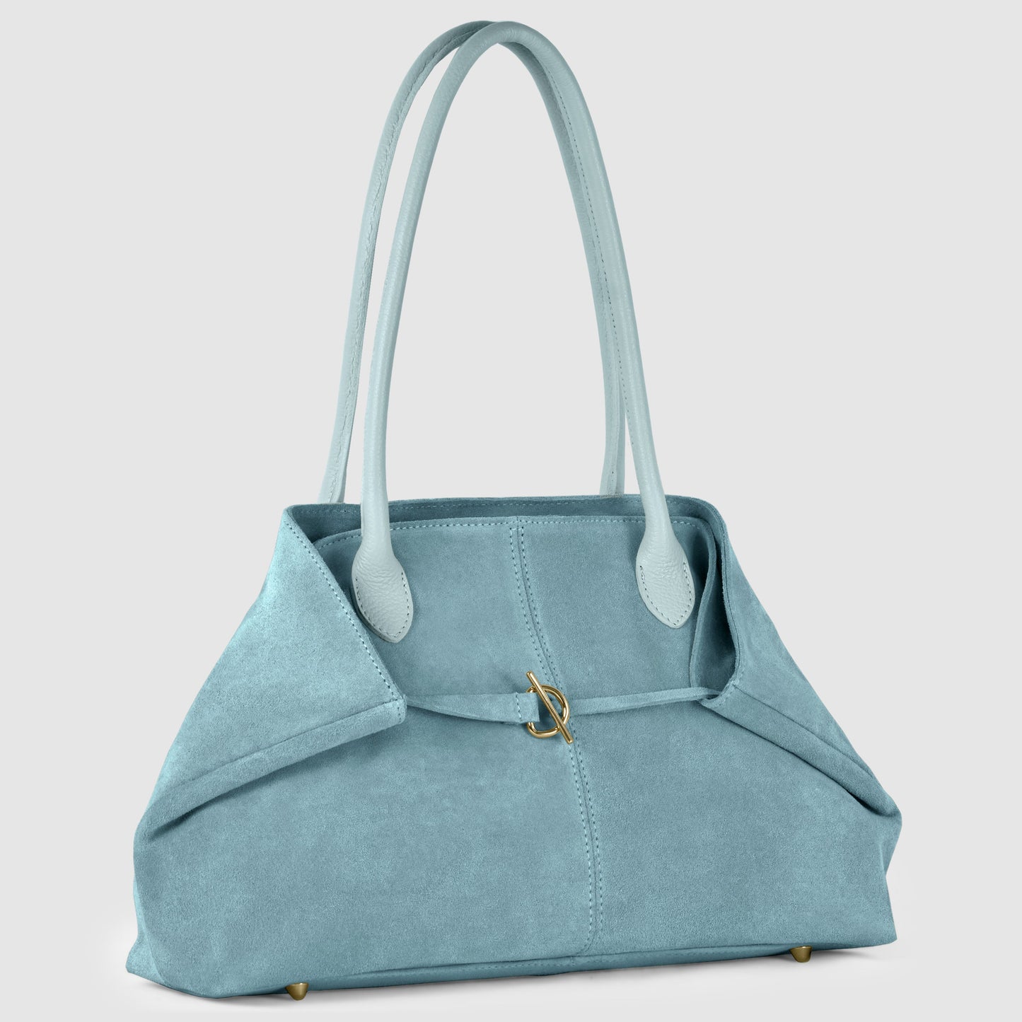 Suede Leather Satchel Bag